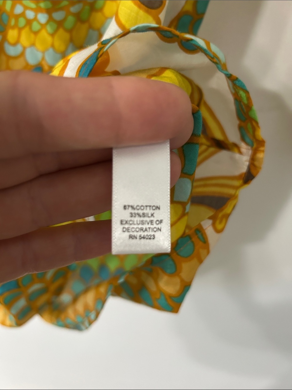 Trina Turk for Banana Republic Blouse Silk Blend Vibrant Paisley Lightweight Top - Picture 12 of 15